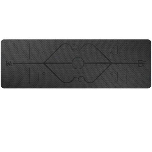 EcoGrip TPE Yoga Mat with Position Lines