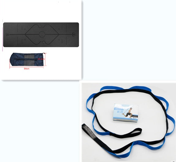 EcoGrip TPE Yoga Mat with Position Lines