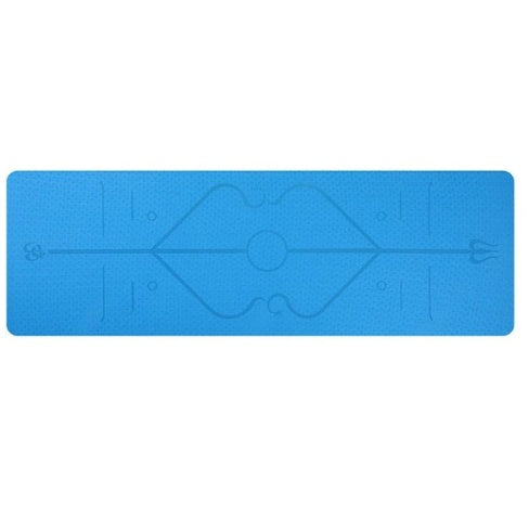 EcoGrip TPE Yoga Mat with Position Lines