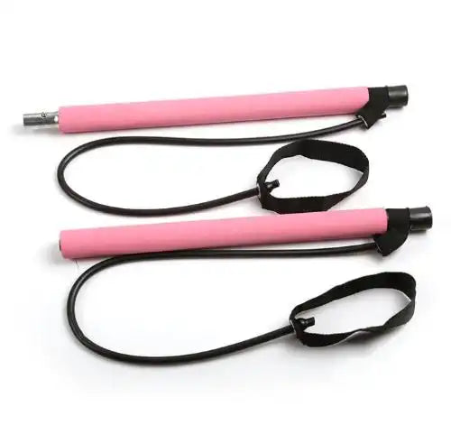 Portable Pilates Bar Kit Stretch Rope Gym Stick for Fitness Yoga