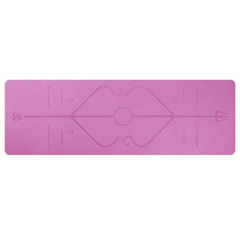 EcoGrip TPE Yoga Mat with Position Lines