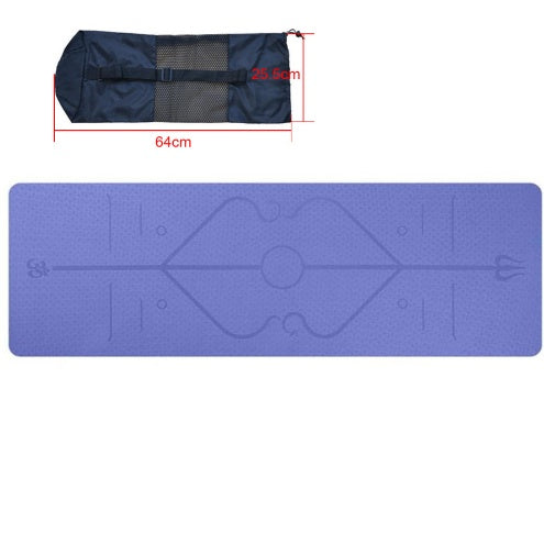 EcoGrip TPE Yoga Mat with Position Lines