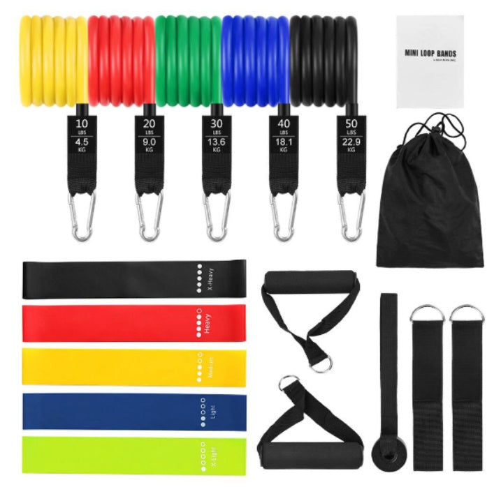 RallyFlex 11-Piece Resistance Bands Set