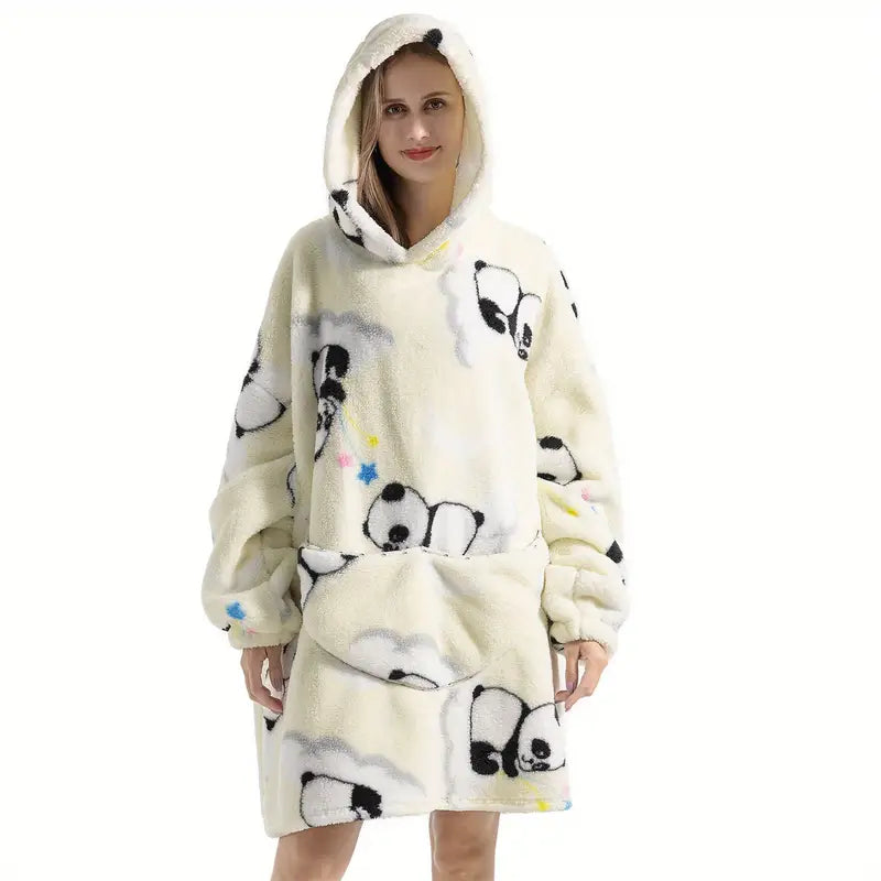 Oversized Sherpa Blanket Hoodie